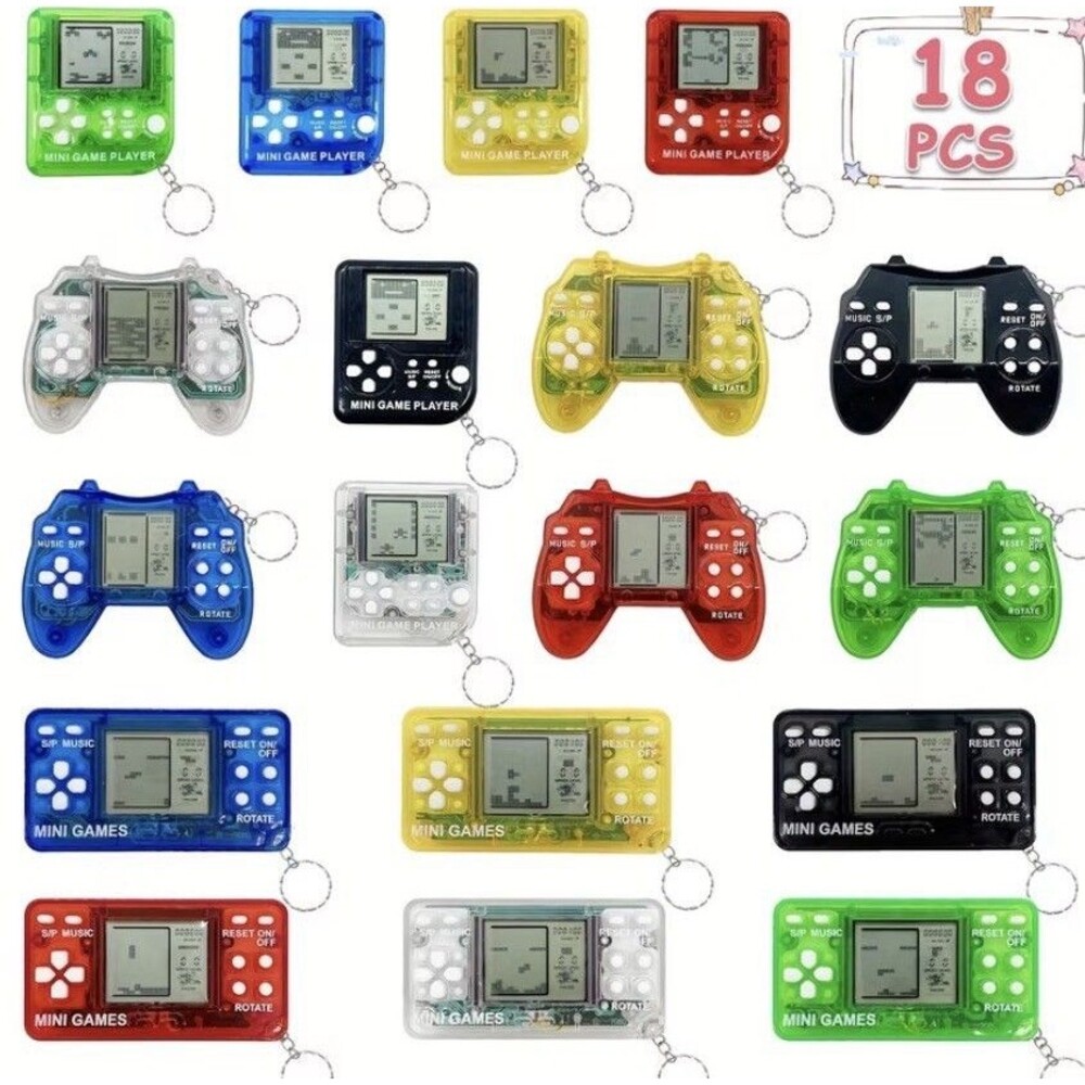 Miniature Keychain Video Game Works Tetris Unbranded Toy Choose Color